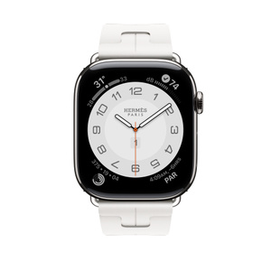 Apple Watch Hermès - 46mm Blanc Kilim Single Tour - Apple (SG)