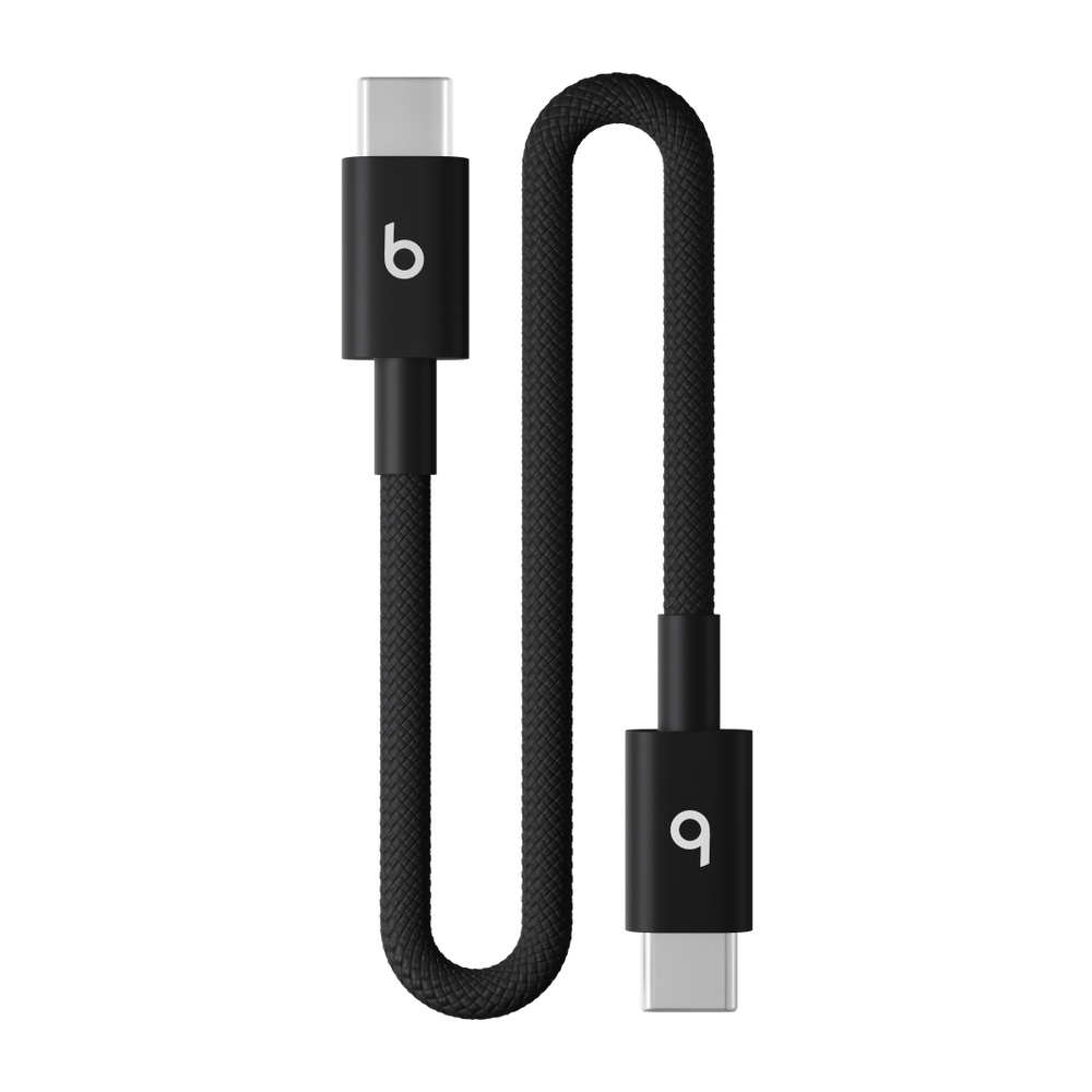 Beats USB-C to USB-C Woven Short Cable (20 cm) - Bolt Black – MEQ94ZM/A