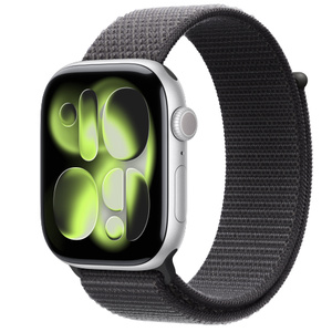 Buy Apple Watch Series 11 GPS, 46mm Silver Aluminum Case with Dark 