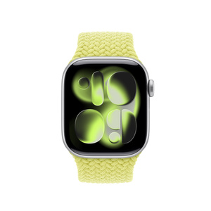 Apple - wataru0108 42mm Neon Yellow Braided Solo Loop - Size 1 - Apple
