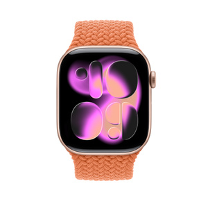 46mm Turmeric Braided Solo Loop - Size 4 - Apple