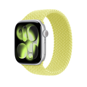46mm Neon Yellow Braided Solo Loop - Size 4 - Apple