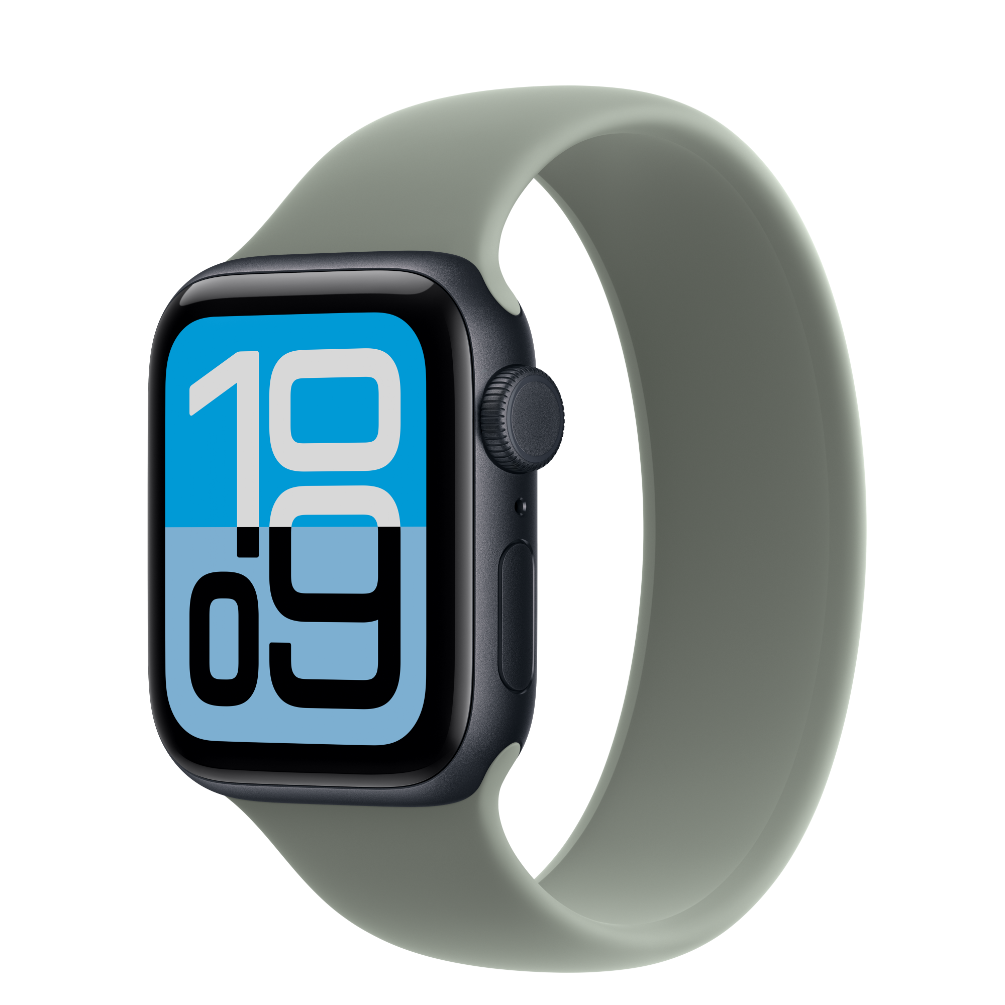 Buy Apple Watch SE 3 GPS + Cellular, 40mm Midnight Aluminum Case with Green  Gray Solo Loop - Apple