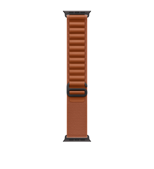 Alpine Loop strap, Terracotta colour, dual layer woven textile, titanium G-hook closure