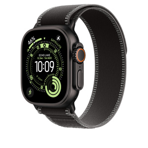 49mm Black/Charcoal Trail Loop - M/L - Black Titanium Finish - Apple