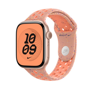 Apple Watch オレンジバンド ピンク文字盤 46mm Alpenglow Pink Nike Sport Band - M/L - Apple