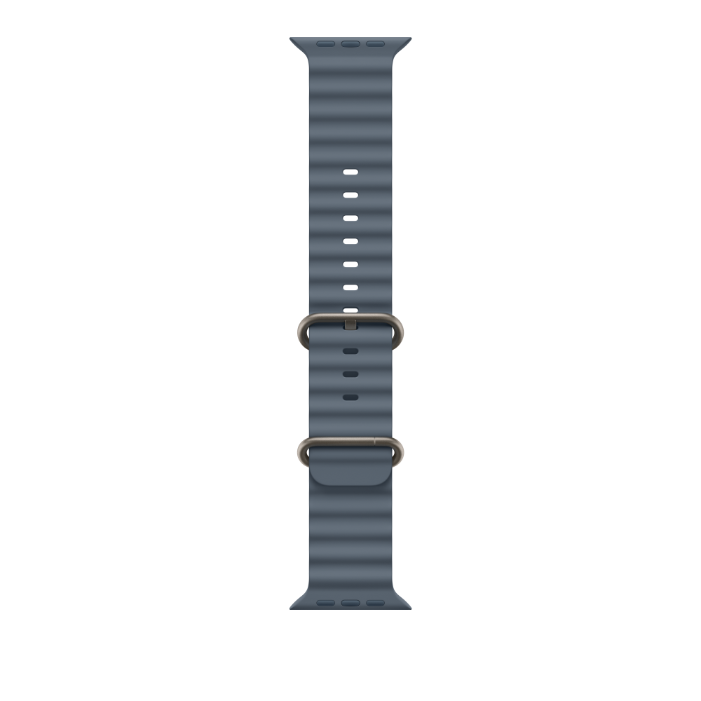 49mm Anchor Blue Ocean Band - Natural Titanium Finish – MGCC4ZM/A