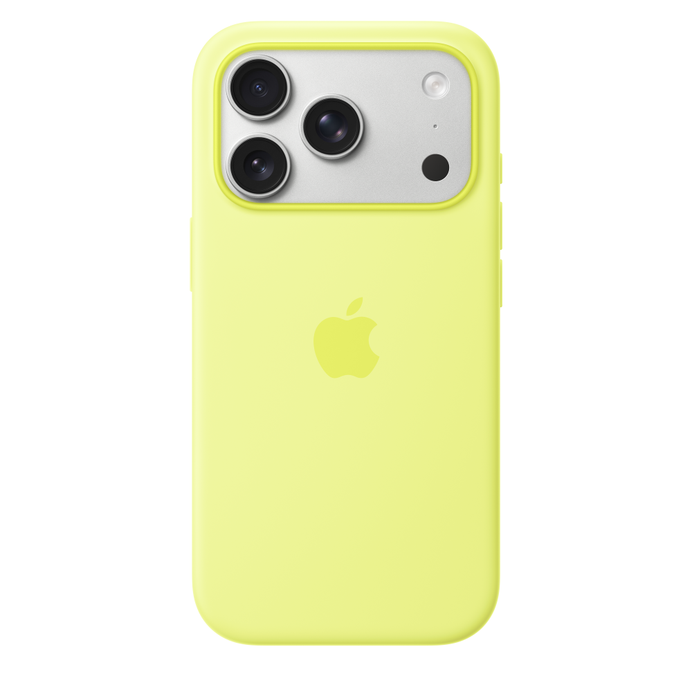iPhone 17 Pro Silicone Case with MagSafe – Neon Yellow – MGFF4ZM/A