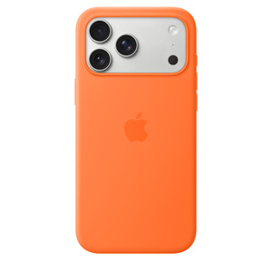 iPhone 17 Pro Max Silicone Case with MagSafe – Orange - Education