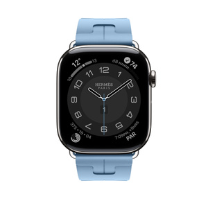 Apple Watch Hermès - 46mm Bleu Pastel Kilim Single Tour - Apple (SA)