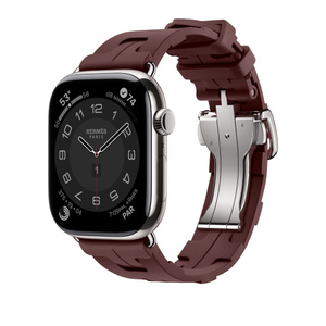 2326 Apple Watch エルメス　グルメット　ブラウン　HERMES Apple Watch Hermès - 46mm Bordeaux Kilim Single Tour - Apple