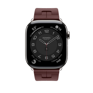 Apple Watch Hermès - 46mm Bordeaux Kilim Single Tour - Apple