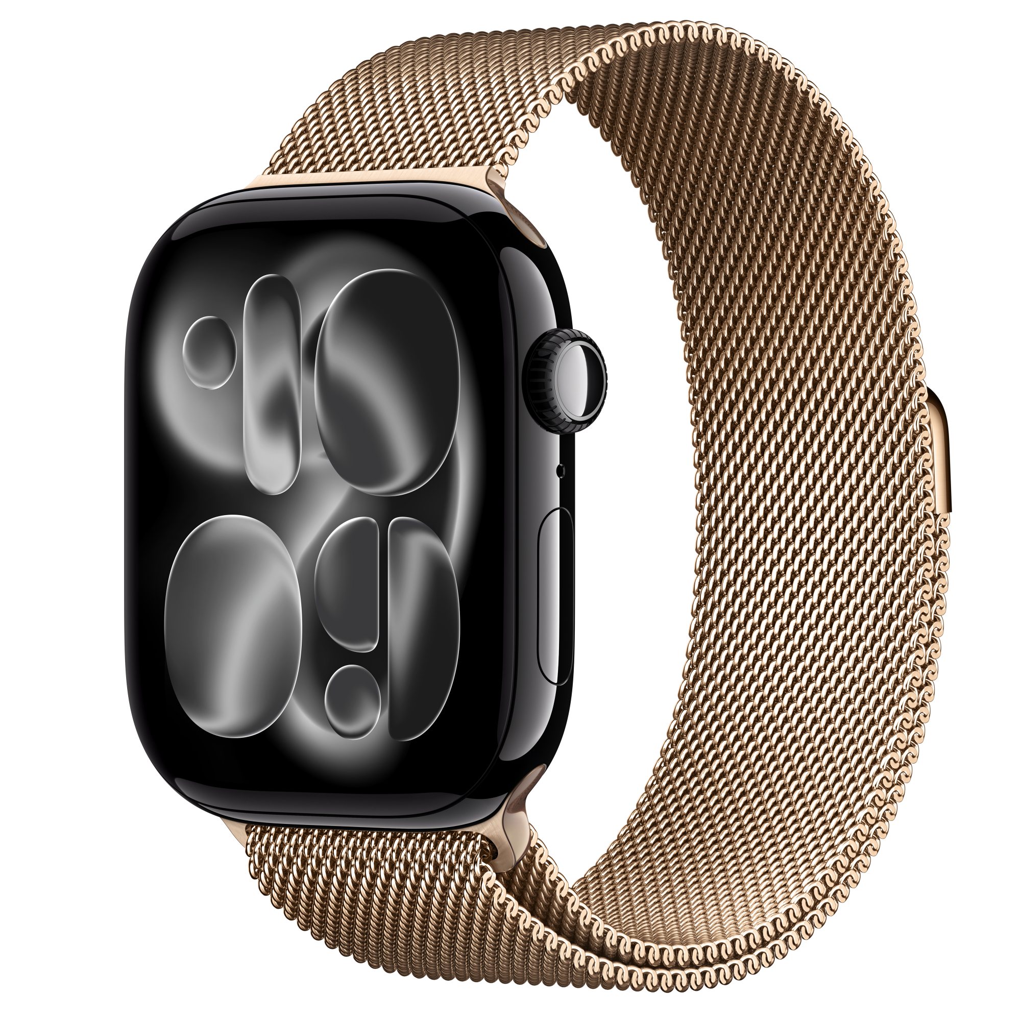 ?Apple Watch with Gold Chain and Black Screen w/Gold. ?❤️read it all please? Gold Apple Watch Edition looks great on wrist, won main image 4