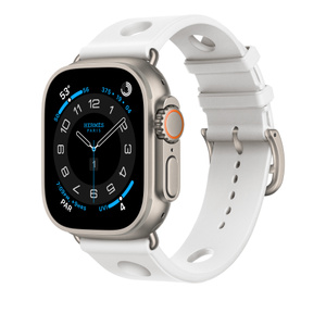 Apple Watch Hermès - 49mm Blanc Scub'H Diving - Apple