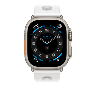 Apple Watch Hermès - 49mmケース用スキュブHダイビング（白