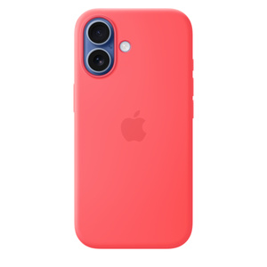 MagSafe対応iPhone 17シリコーンケース – ブライトグアバ - Apple（日本）