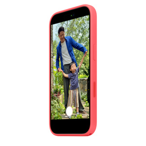 MagSafe対応iPhone 17シリコーンケース – ブライトグアバ - Apple（日本）