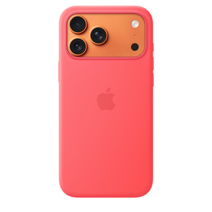 iPhone 17 Pro Max Silicone Case with MagSafe – Bright Guava