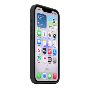 iPhone 17e Silicone Case with MagSafe – Black - Apple
