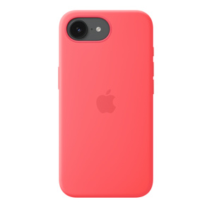MagSafe対応iPhone 17eシリコーンケース – ブライトグアバ - Apple（日本）