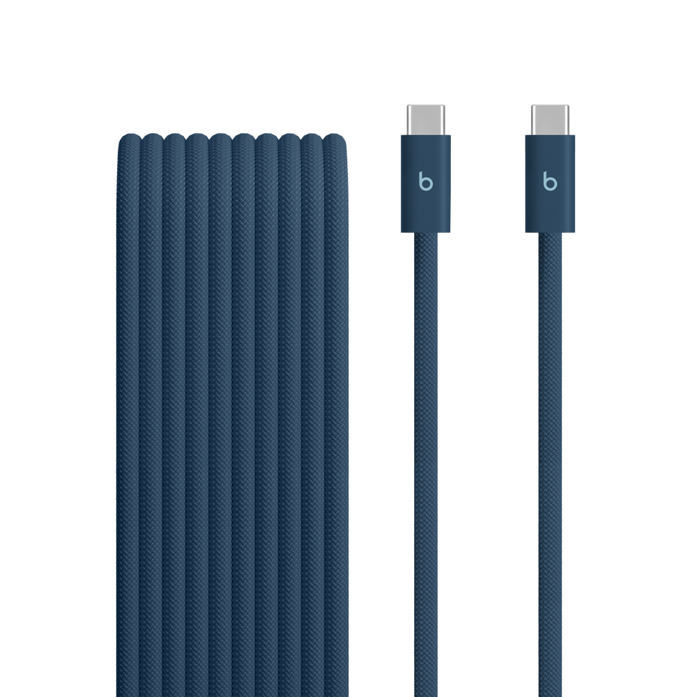 Beats 240W USB-C to USB-C Braided Cable (3 m / 10 ft) - Nitro Navy – MHX84ZM/A