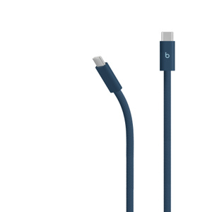 Cáp Bện USB-C sang USB-C (3 m) của Beats màu Xanh Đêm.
