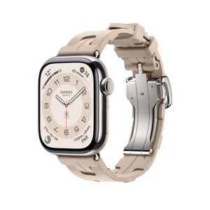 Apple Watch Hermès - 42mm Grège Kilim Single Tour - Apple (UK)