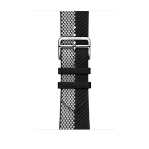 Apple Watch Hermès – 46mm Noir/Écru Toile H Double Jeu