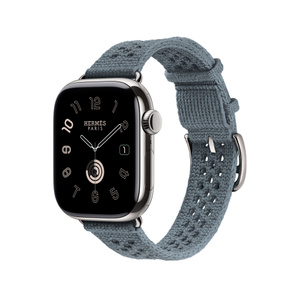 Apple Watch Hermès - 42mmケース用ネオ・トリコ（ブルー・グリ