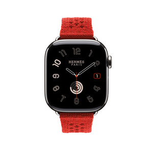 パソコン Applewatch series3  HERMES 42cm Apple Watch Hermès - 42mm Capucine Néo Tricot - Apple
