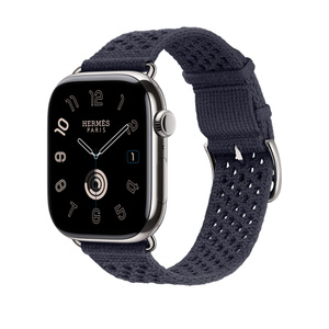 Apple Watch Hermès - 46mm Bleu Nuit Néo Tricot - Education - Apple