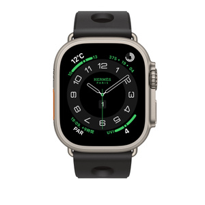 3099 Apple Watch エルメス　ブラックラバー　スポーツ　シリコン Apple Watch Hermès - 49mmケース用スキュブHダイビング（黒） - Apple