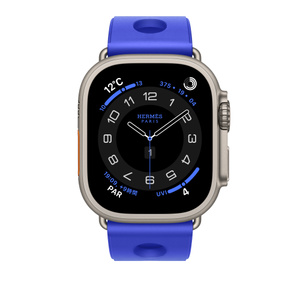 Apple Watch Hermès - 49mmケース用スキュブHダイビング（ブルー