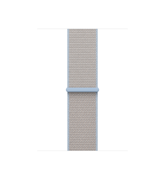 Sport Loop band, blue mist color (light gray with pale blue edging), double layer nylon weave material, hook-and-loop fastener