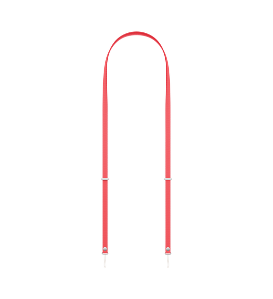 Crossbody Strap, bright guava color (bright pink), single strap with connectors on each end