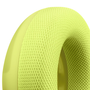 لقطة مقربة للنسيج الشبكي في مجموعة بطانة Performance Knit لسماعات Beats 360 بلون فولت نيون