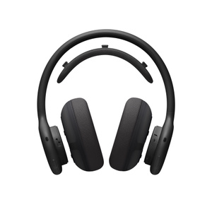 이어 쿠션과 헤드밴드 쿠션을 헤드폰 프레임에서 분리한 블랙 색상 Beats 360 헤드폰