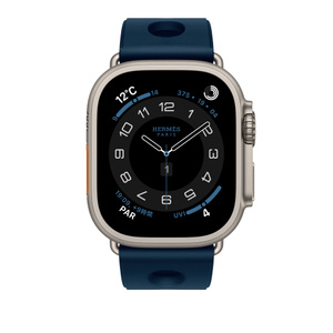 Apple Watch Hermès - 49mmケース用スキュブHダイビング（ブルー・ドゥ