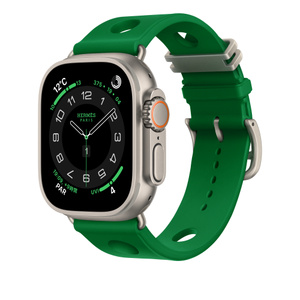 Apple Watch Hermès - 49mmケース用スキュブHダイビング（ヴェール