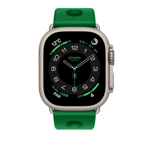 Apple Watch Hermès - 49mmケース用スキュブHダイビング（ヴェール