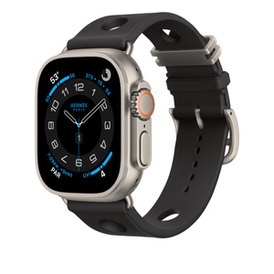 138 Apple Watch エルメス　ブラック　ラバー　スポーツバンド Apple Watch Hermès - 49mm Noir Scub'H Diving - Apple