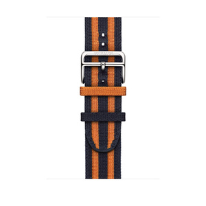 Apple Watch Hermès - 46mm Bleu Nuit/Orange Rocabar Club