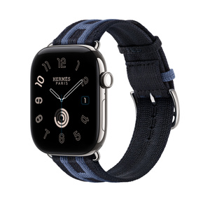 2237 Apple Watch エルメス　ブルーラン　HERMES レザー Apple Watch Hermès - 46mm Bleu Nuit/Bleu Brighton Rocabar Club - Apple
