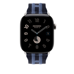 [おまけ付き]iPhone 15Pro＋Apple Watch HERMES 6 Apple Watch Hermès - 46mm Bleu Nuit/Bleu Brighton Rocabar Club - Apple