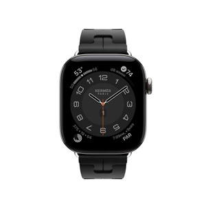 HERMES アップルウォッチバンド KILIM シングルツアー45 NOIR黒 Apple Watch Hermès - 42mm Noir Kilim Single Tour - Apple