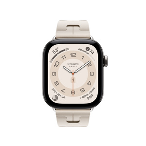 HERMES アップルウォッチバンド シングルツアーKILIM 42 BLANC Apple Watch Hermès - 42mm Béton Kilim Single Tour - Apple