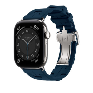 Apple Watch Hermès - 46mm Bleu De Malte Kilim Single Tour