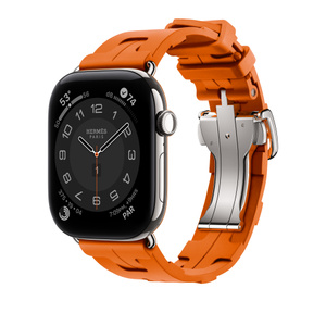 HERMES Apple Watch エルメス　Apple Watch Apple Watch Hermès - 46mm Orange Kilim Single Tour - Apple