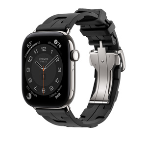 Apple Watch Hermès - 46mm Noir Kilim Single Tour - Education - Apple