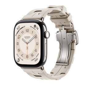 Apple Watch Hermès - 46mm Béton Kilim Single Tour - Apple